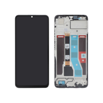 Compleet scherm zwart Realme Note 50 (met frame)