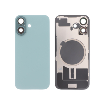 Achterglas groenblauw iPhone 16 (met MagSafe) (zonder logo)