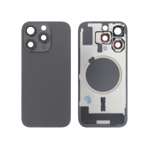Achterglas zwart titanium iPhone 16 Pro (met MagSafe) (zonder logo)