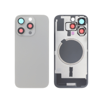Achterglas naturel titanium iPhone 16 Pro (met MagSafe) (zonder logo)