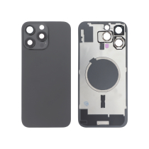 Achterglas zwart titanium iPhone 16 Pro Max (met MagSafe) (zonder logo)