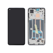 Compleet scherm zwart OLED OnePlus Nord 2 5G/Nord 2T (met frame)