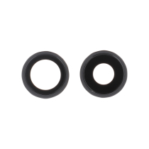 Achtercameralens met rand iPhone 16/16 Plus (zwart) (set van 2)