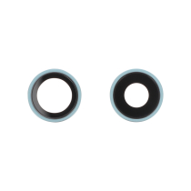 Achtercameralens met rand iPhone 16/16 Plus (groenblauw) (set van 2)