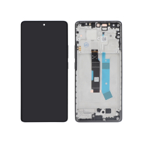 Compleet scherm zwart Redmi Note 14 Pro 4G (met frame) (ReLife)