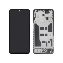 Compleet scherm zwart Oppo Reno12 F 4G/5G OLED (met frame)