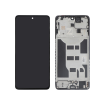Compleet scherm zwart Oppo Reno12 FS 5G (met frame) (ReLife)