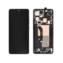 Compleet scherm zwart Motorola Edge 50 Pro (met frame) (ReLife)