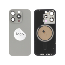 Achterglas naturel titanium iPhone 15 Pro (Pulled A)