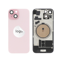 Achterglas roze iPhone 15 (Pulled A)