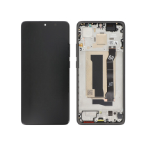 Compleet scherm zwart Poco X7 Pro (met frame) (ReLife)