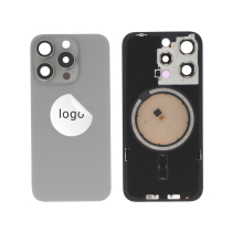Achterglas naturel titanium iPhone 15 Pro (Pulled B)