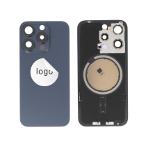 Achterglas blauw titanium iPhone 15 Pro (Pulled B)