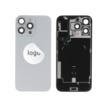 Compleet achterglas wit titanium iPhone 16 Pro Max (Pulled A)