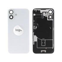 Compleet achterglas wit iPhone 16 Plus (Pulled A)