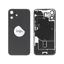 Compleet achterglas zwart iPhone 16 Plus (Pulled A)