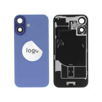 Compleet achterglas ultramarijn iPhone 16 (Pulled A)
