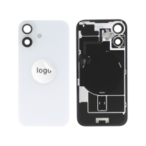 Compleet achterglas wit iPhone 16 (Pulled A)