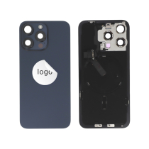Compleet achterglas blauw titanium iPhone 15 Pro Max (Pulled A)