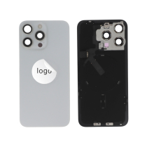 Compleet achterglas wit titanium iPhone 15 Pro Max (Pulled A)