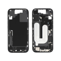 Middenframe zwart iPhone 17 (met componenten) (Pulled A)