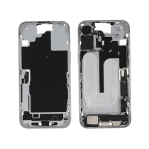 Middenframe wit iPhone 16 Plus (met componenten) (Pulled A)
