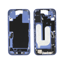 Middenframe ultramarijn iPhone 16 (met componenten) (Pulled A)