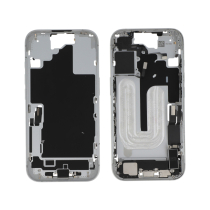 Middenframe wit iPhone 16 (met componenten) (Pulled A)