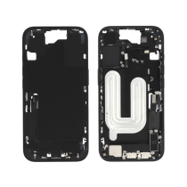 Middenframe zwart iPhone 16 (met componenten) (Pulled A)
