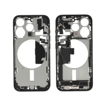 Middenframe zwart titanium iPhone 15 Pro (met componenten) (Pulled A)