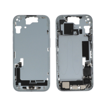 Middenframe blauw iPhone 15 (met componenten) (Pulled A)