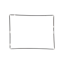 Touchscreenframe zwart iPad 2/3/4