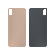 Achterglas goud iPhone XS Max (grote opening) (zonder logo)