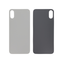 Achterglas zilver iPhone XS (grote opening) (zonder logo)