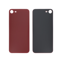 Achterglas rood iPhone 8/SE2 (grote opening) (zonder logo)