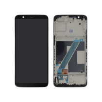 Compleet scherm zwart OnePlus 5T (met frame) (ReLife)