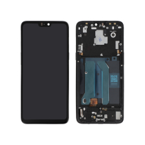 Compleet scherm zwart OnePlus 6 (met frame)
