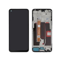Compleet scherm zwart Oppo A54/A74 5G (met frame)