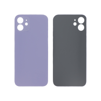 Achterglas paars iPhone 12 (grote opening) (zonder logo)