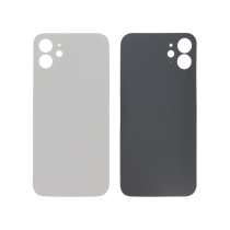 Achterglas zilver iPhone 12 (grote opening) (zonder logo)