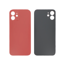 Achterglas rood iPhone 12 (grote opening) (zonder logo)