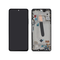 Compleet scherm zwart Poco F3 (met frame) (ReLife)
