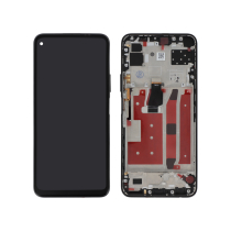 Compleet scherm zwart Huawei P40 Lite 5G (met frame)