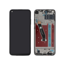 Compleet scherm zwart Huawei P40 Lite E (met frame)