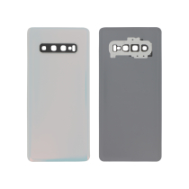 Achterglas wit Galaxy S10+ (G975F) (zonder logo)