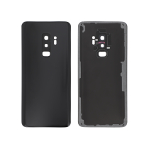 Achterglas zwart Galaxy S9+ (G965F) (zonder logo)