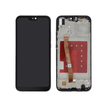 Compleet scherm zwart Huawei P20 Lite (met frame)