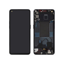Compleet scherm zwart OLED Oppo Reno 6 5G (met frame)