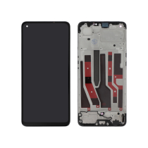 Compleet scherm zwart OLED Oppo Reno 7 4G (met frame)