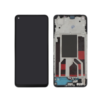 Compleet scherm zwart OLED Oppo Reno8 5G (met frame)
